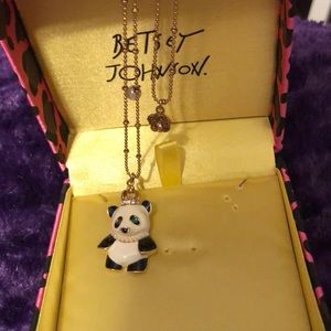 Betsey Johnson panda necklace